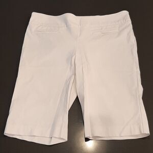 Rekucci White Stretchy Bermuda Shorts NWOT